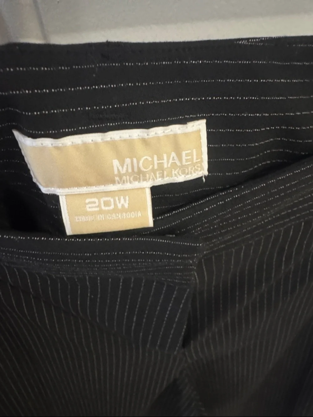 Michael Kors Black Pinstripe Dress Pants - Picture 2 of 9